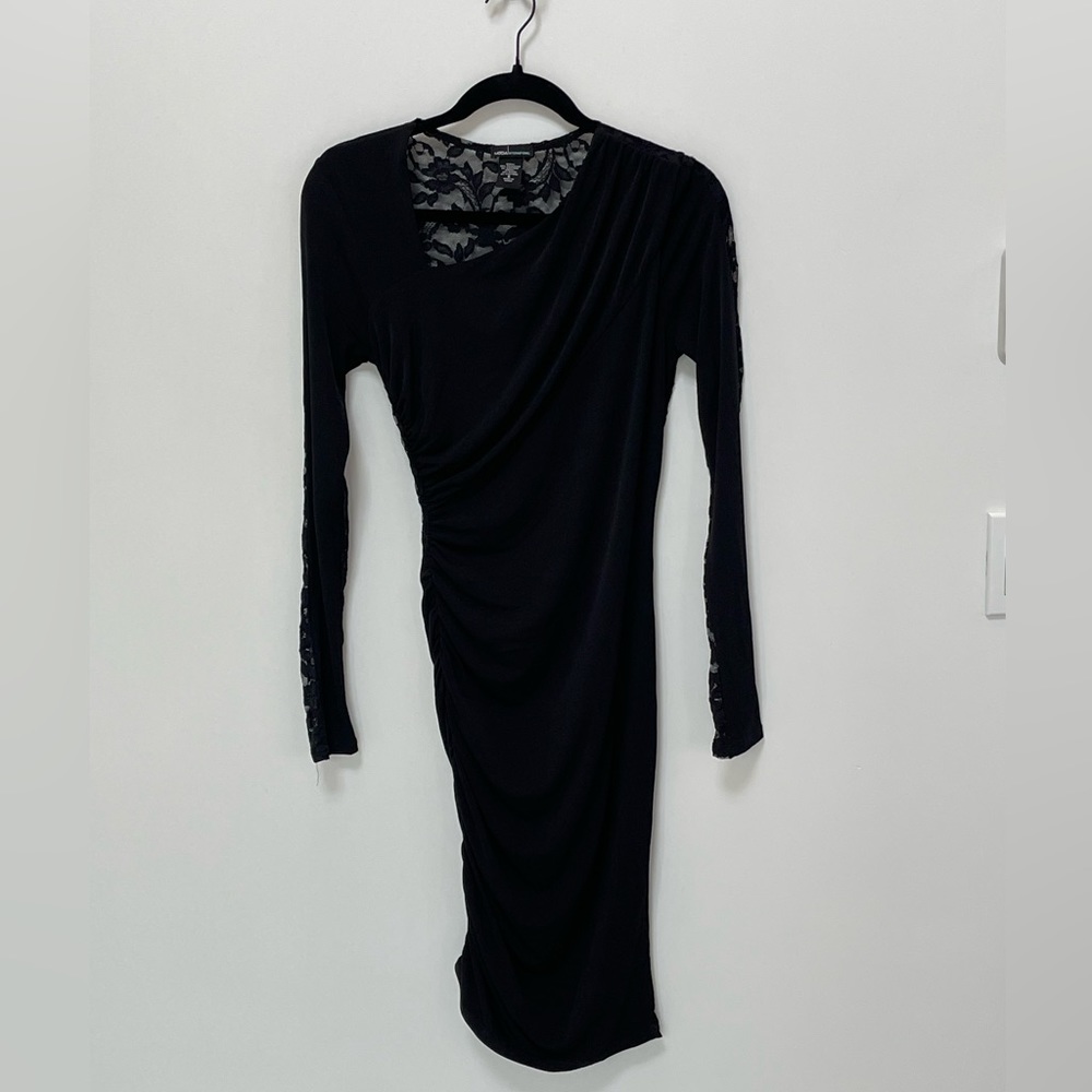 Moda international. Dressy black dress size small